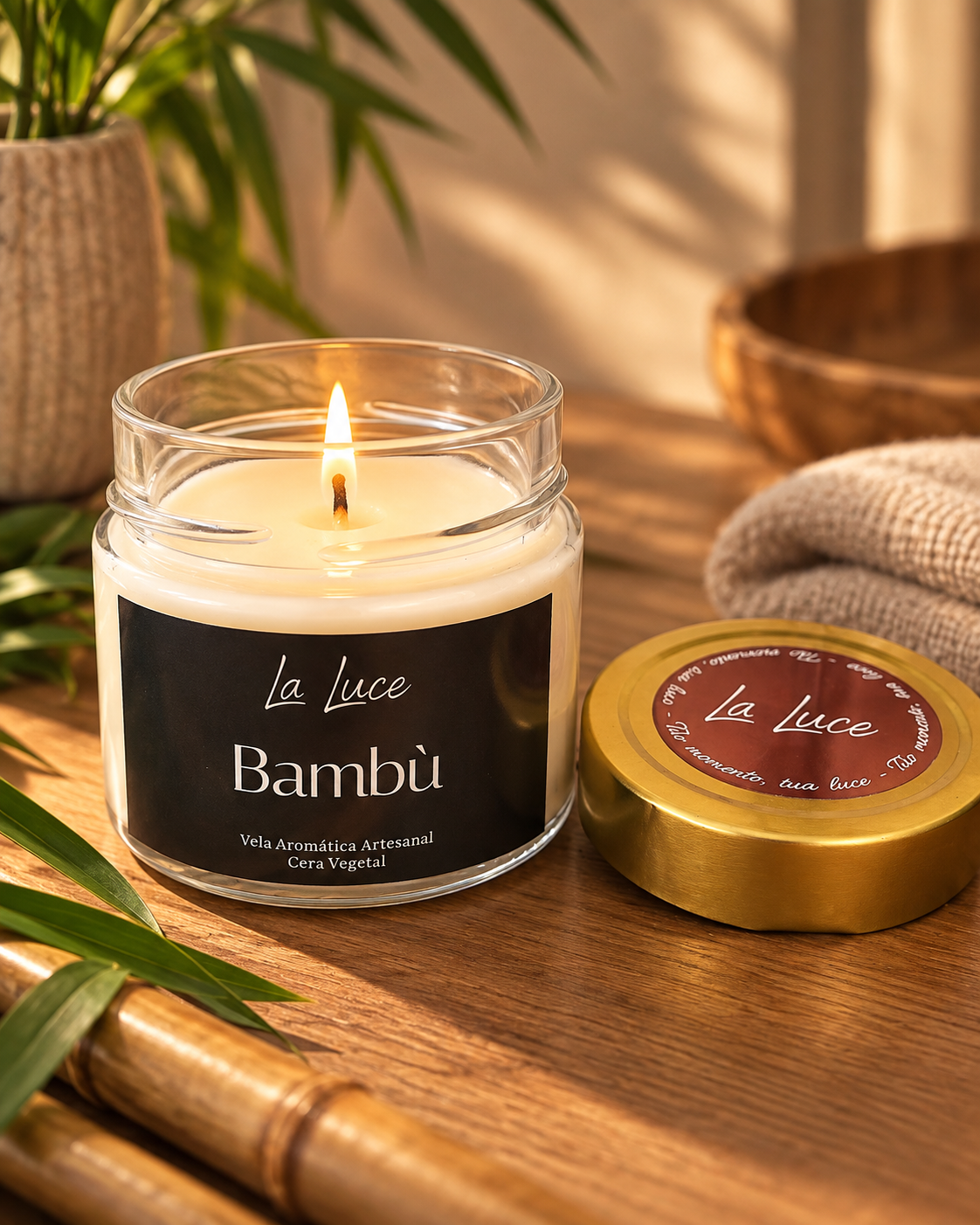 Vela Aromática Bambù 140g - Imagem 2