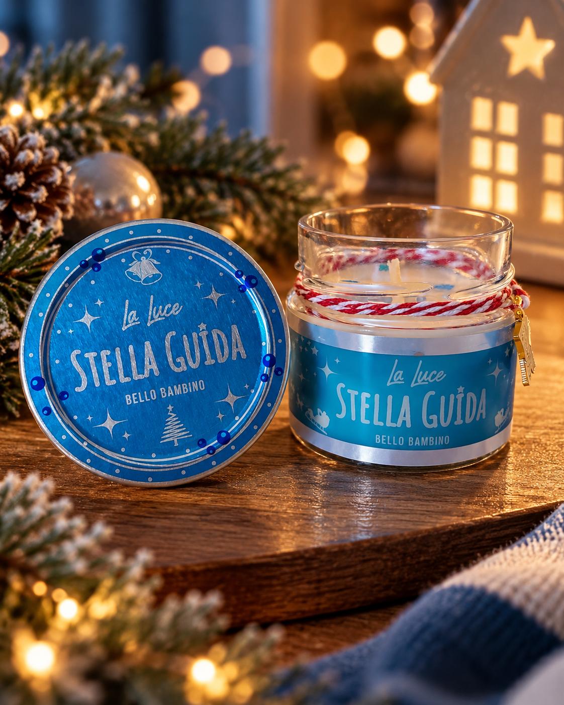Vela Aromática Bello Bambino 140gr - Coleção Stella Guida