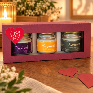 Trio de Mini Velas Aromáticas 30g