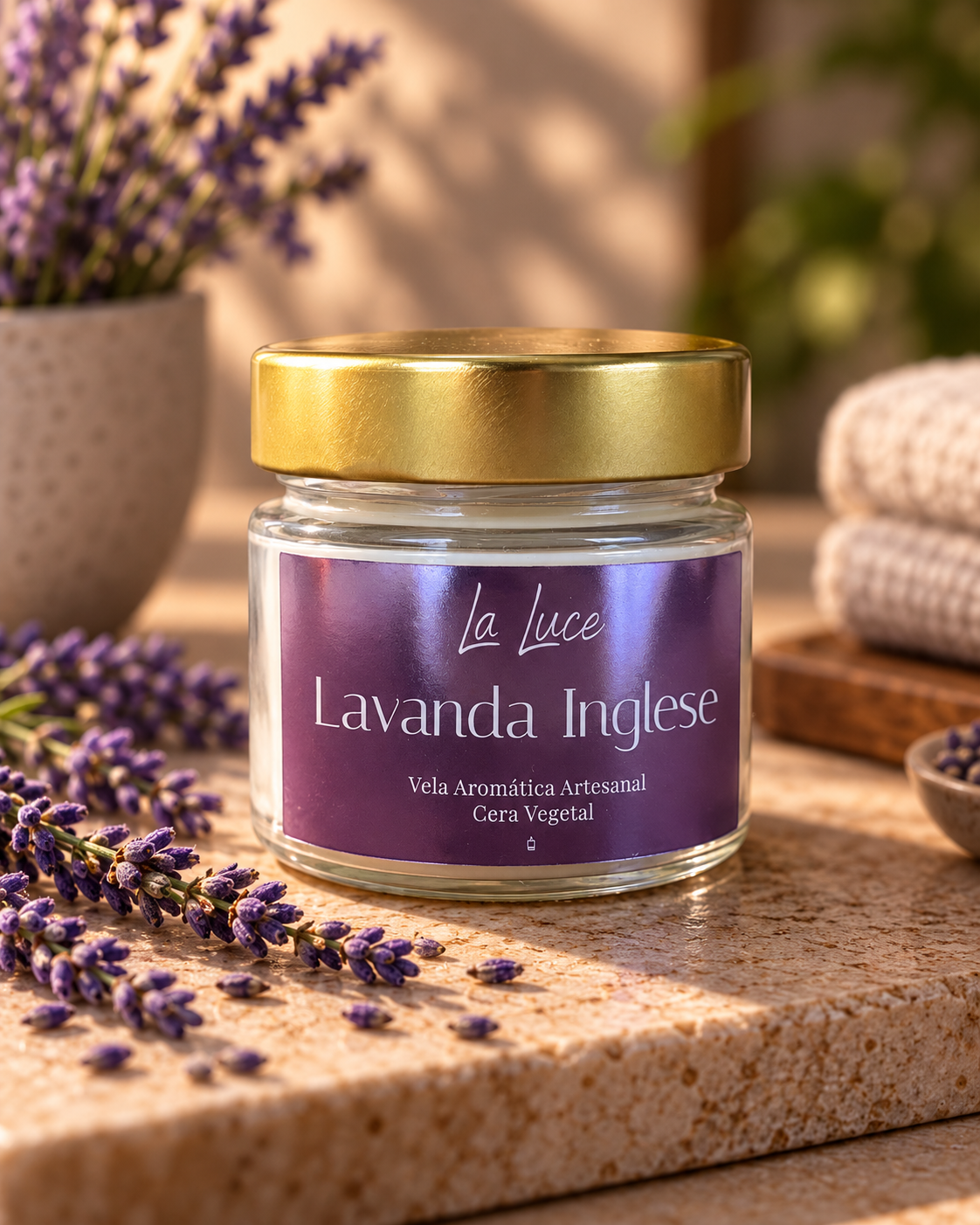 Vela Aromática Lavanda Inglese 140g