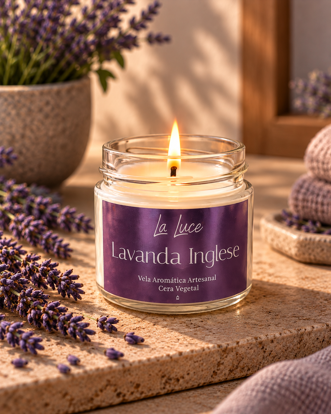Vela Aromática Lavanda Inglese 140g - Imagem 3