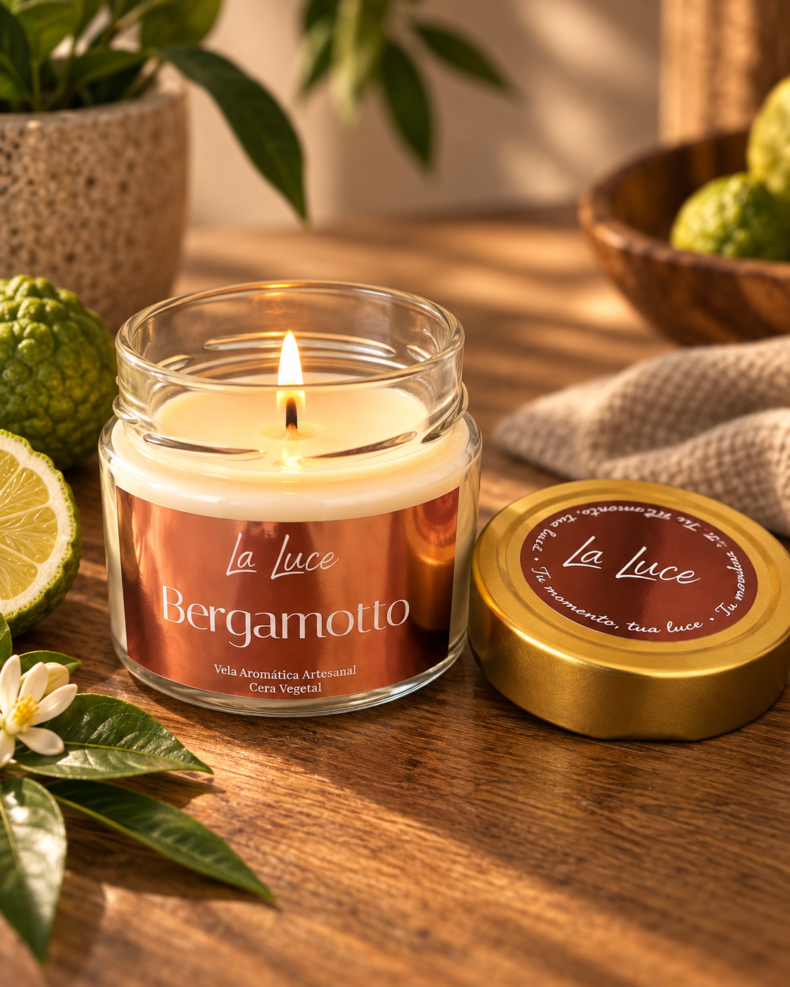 Vela Aromática Bergamotto 140g - Imagem 2
