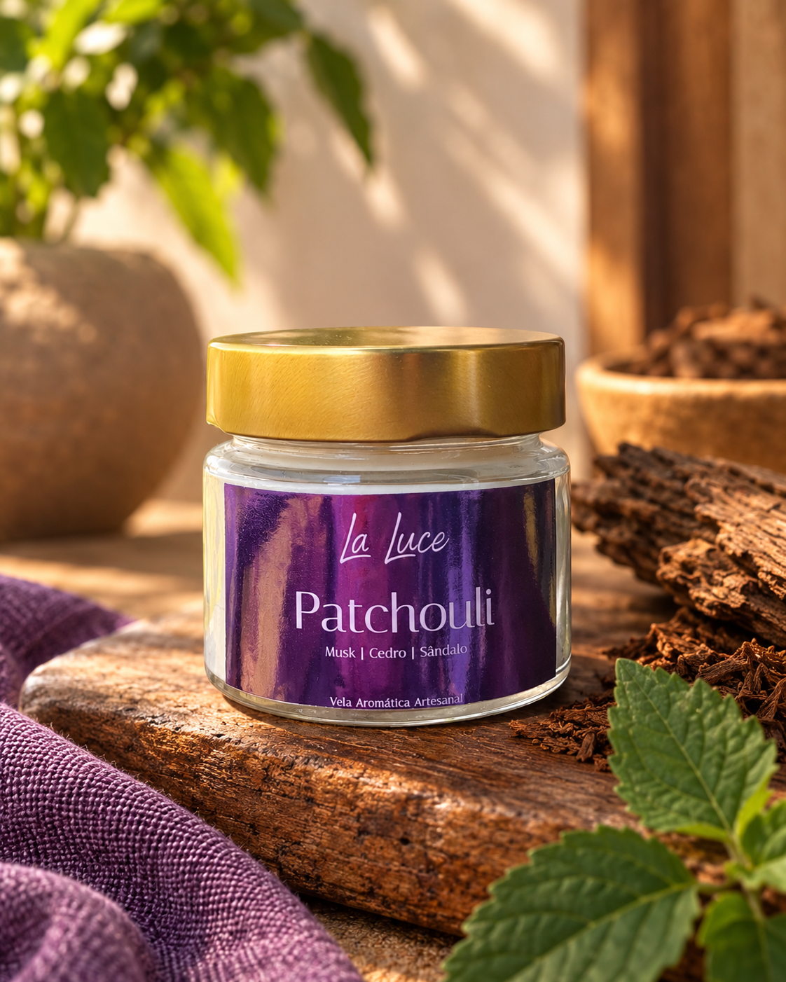 Vela Aromática Patchouli 140g