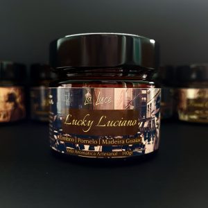 Vela Aromática Lucky Luciano 140g — Coleção La Mafia Mia