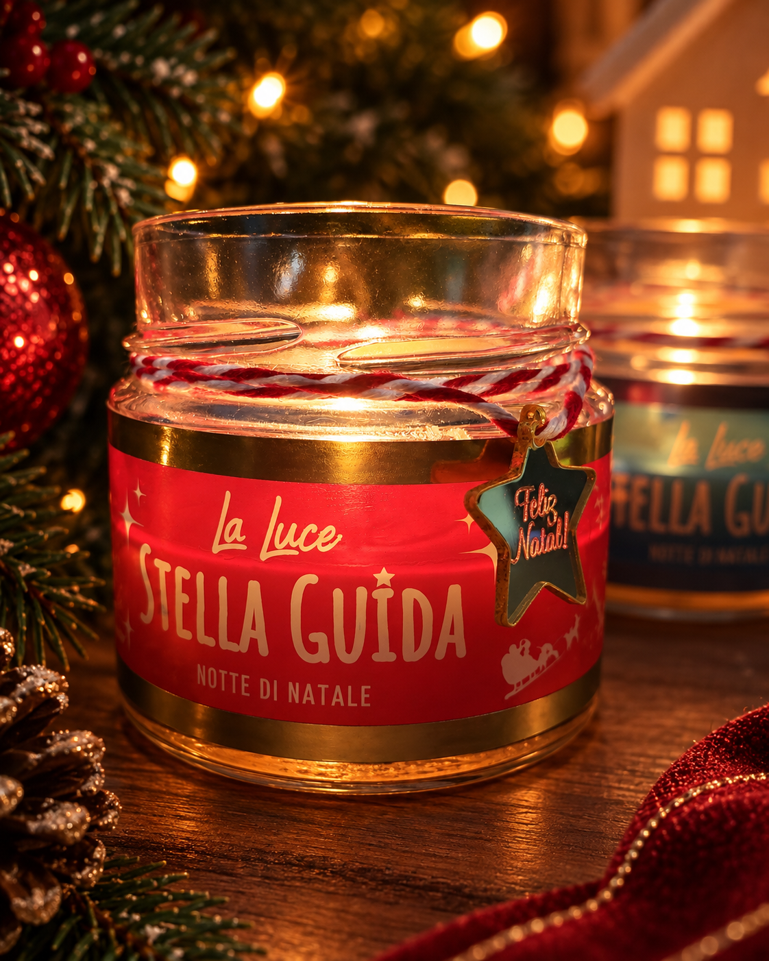 Vela Aromática Notte Di Natale 140gr – Coleção Stella Guida - Imagem 2